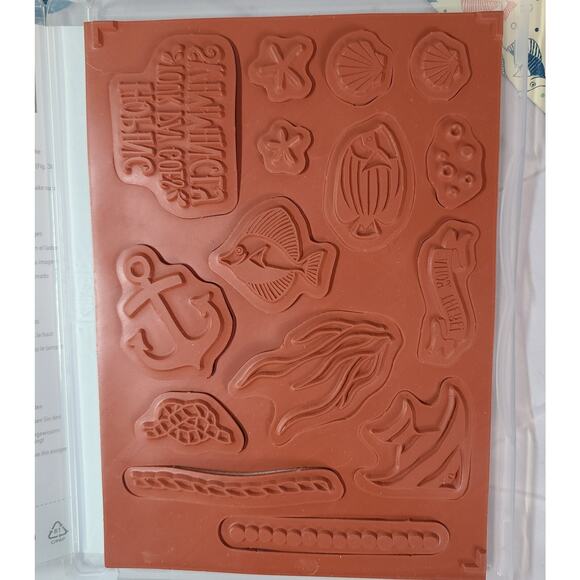 Stampin Up SEASIDE SHORE Stamp Set & BY THE SHORE 6x6 DSP - 12pcs - Picture 5 of 10